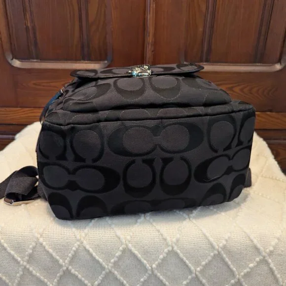 Coach Signature Black Vintage BackpackC1273 - 19858 *? display picture 2